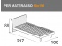 Letto Doimo Cityline singolo con rete a doghe per materasso da 90x195cm modello Billy