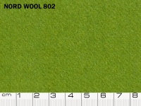 Tessuto Nord Wool colore 802 Peridot, 70% lana, 30% poliestere. Colore Pantone 17-0336