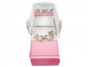 Completo tessile Pony Hello Rosa