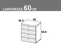 larghezza 60cm