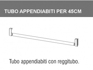 tubo appendiabiti per armadio da 90cm