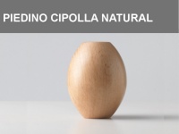 Piedino a cipolla h.11cm, colore Naturale