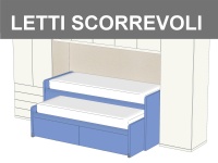 Coppia di letti scorrevoli