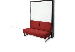 Animazione dell apertura del letto a scomparsa con divano Houdini verticale
