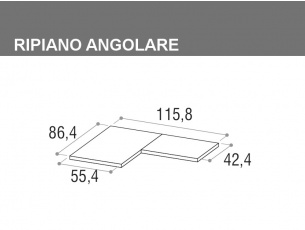 Ripiano angolare per Kubo 1