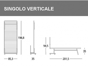 Misure del Brandina Leri verticale