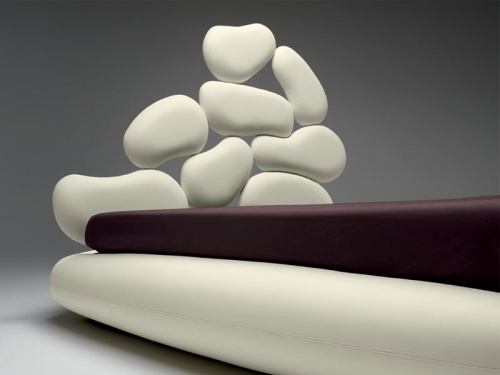 Particolare testata letto Stones di Noctis