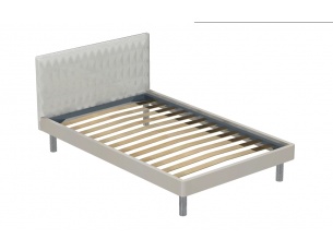 Letto Doimo Cityline con rete a doghe e testata Tender