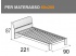 Letto Felix singolo Doimo Cityline con rete a doghe per materasso da 80x200cm