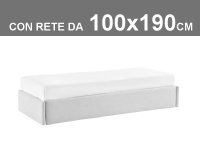 Divanetti imbottiti Noctis Space con rete a doghe da 100x190cm