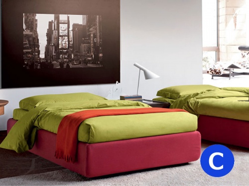 Letto Sommier contenitore piazza e mezza