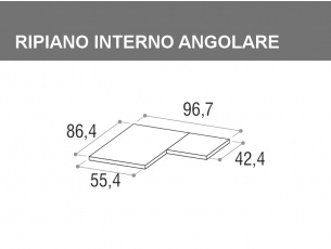 Ripiano interno angolare