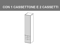 colonna 1 cassettone 2 cassetti