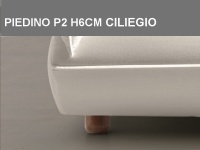 Piedino P2 H6cm Ciliegio