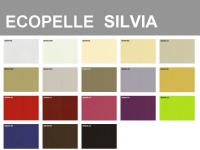 Campionario colori Ecopelle Silvia 100% Poliuretanica, con retro 65% poliestere, 35% cotone