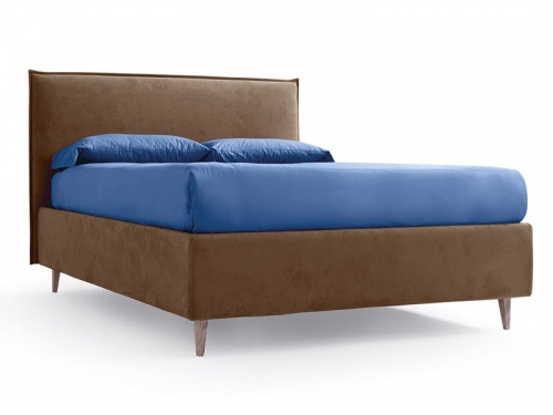 Letto matrimoniale imbottito con contenitore folding Box Noctis Bob in tessuto Mario 603