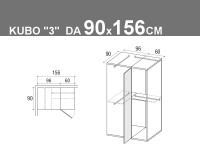 Kubo 3 da 90x156cm