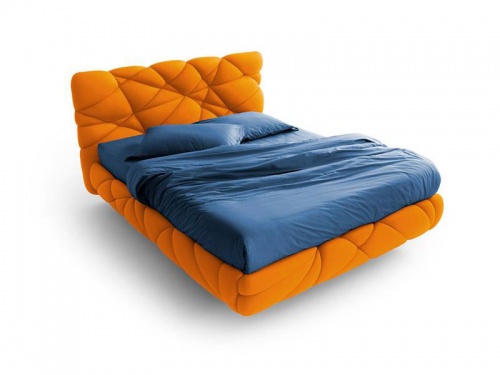 Letto imbottito di Noctis modello Marvin con contenitore folding box in tessuto Lycra 301