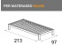 letto Sommier con giroletto Bit, per materasso da 90x200cm