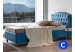 Letto singolo in ecopelle Mover Fiordaliso con testata Dream Capitonè con contenitore