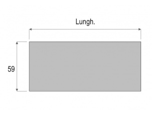 Scrivania lineare da 142cm di lunghezza