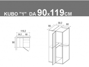 Kubo 1 da 90x119.2cm