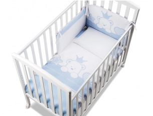 Completo tessile Baby Re Azzurro