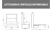 Misure del letto matrimoniale a scomparsa Dile Fat verticale