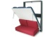 Letto a scomparsa verticale SmartBeds Houdini con rete a doghe con movimento assistito da pistoni a gas, e divano