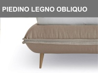 Piedini altezza 15cm in legno obliqui