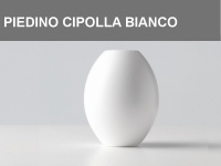 Piedino a cipolla h.11cm, colore Bianco