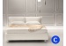 Letto matrimoniale Noctis Eden con 2 morbidi cuscini, in colore bianco rimane romantico e delicato