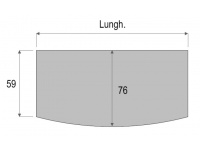 Scrivania sagomata in centro da 180cm di lunghezza