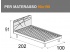 Letto Start con rete a doghe e giroletto Vip per materasso da 90x190cm