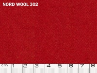 Tessuto Nord Wool colore 302 Ribbon Red, 70% lana, 30% poliestere. Colore Pantone 19-1663