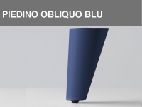 Piedino obliquo Blu h 11 cm