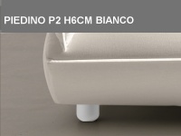 Piedino P2 H6cm Bianco