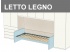 Letti in legno