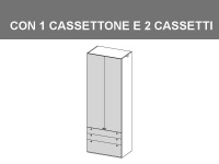 colonna 1 cassettone 2 cassetti