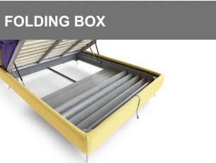 Contenitore con sistema brevettato Folding Box per poter pulire comodamente sotto al letto