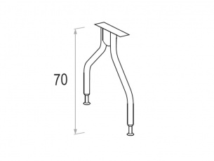 Gambe in metallo per scrivania