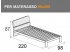 Letto Doimo Cityline singolo modello Pinco con rete a doghe per materasso da 90x200cm