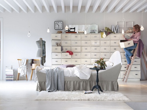 Letto Shabby chic Noctis Lullaby con balza in tessuto Nairobi 14