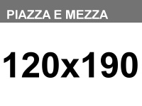 Materasso piazza e mezza da 120x190cm Top 5 a molle insacchettate H24cm