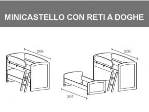 Misure coppia di letti scorrevoli