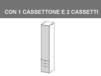 colonna 1 cassettone 2 cassetti