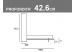 Misure del letto matrimoniale a scomparsa orizzontale Gemini profondità 42.6cm