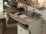 Scrivania piano curvo medium